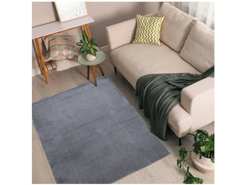 Tapete para Sala Retangular Antiderrapante 100x140cm Cristal Jolitex