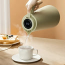 Garrafa Térmica com Termômetro Digital – 1 Litro | Cabo em Madeira