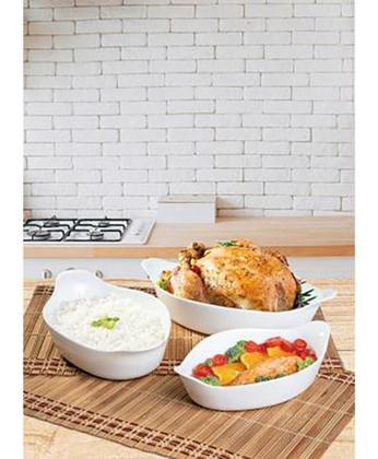 Conjunto de Assadeiras de Vidro Marinex